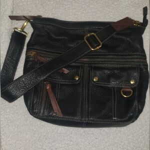 Fossil Black Large Crossbody Bag
